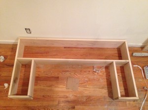 Poplar Wall Shelf + TV Frame