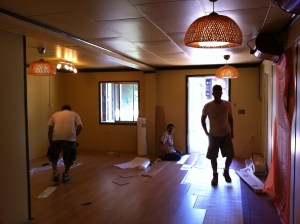 Refrigeration Room to Yoga Room Conversion